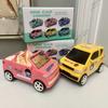 Kawaii Electric Mini Macaron Convertible Cars Music Simulation Miniature Car Model Toys For Kids 2 To 4 Years Old Lovely Gifts