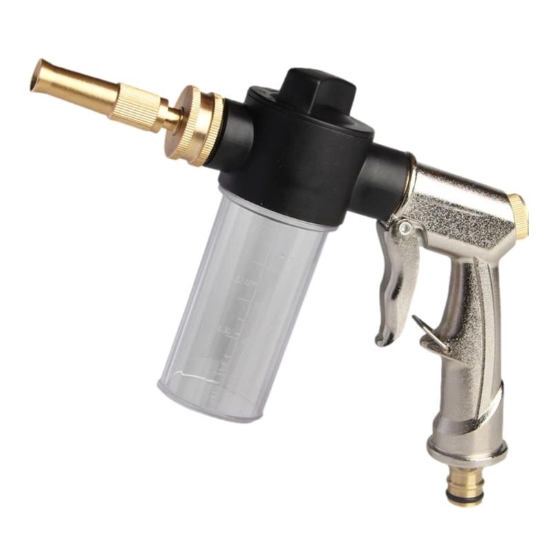 Garden Hose Nozzle High Pressure Foam Guns with 3.5oz Soap Dispenser for Car Washing Backyard Plant Watering Supply