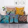 Retro Oil Painting Money Tree Digital Printing Short Plush Pillow Covers For Car Sofa Office Cushion Cover Home Goods 60X60Cm