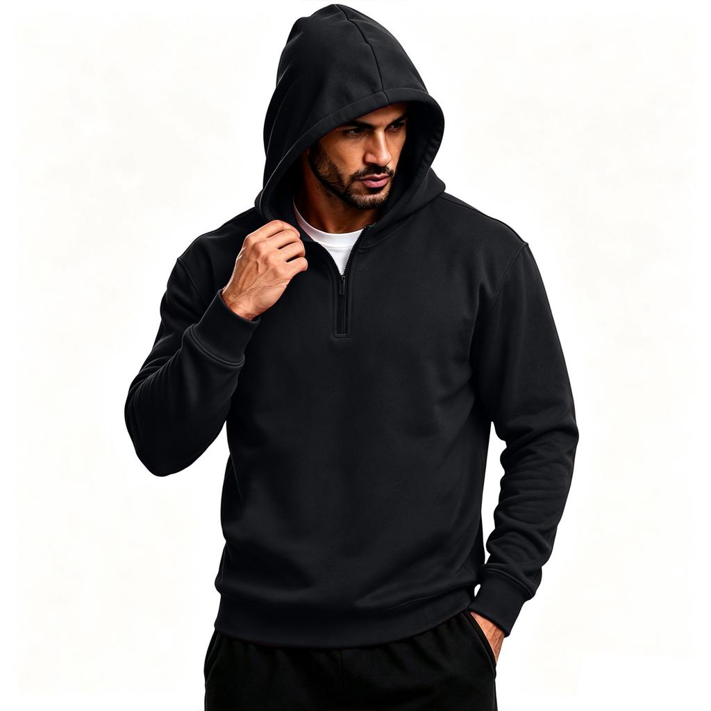 Herren Kapuzenpullover Langarm Pullover Freizeit Farbiger Sweatshirt