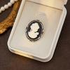 Elegant Vintage Floral Rhinestone Brooch for Women - Retro Court Style
