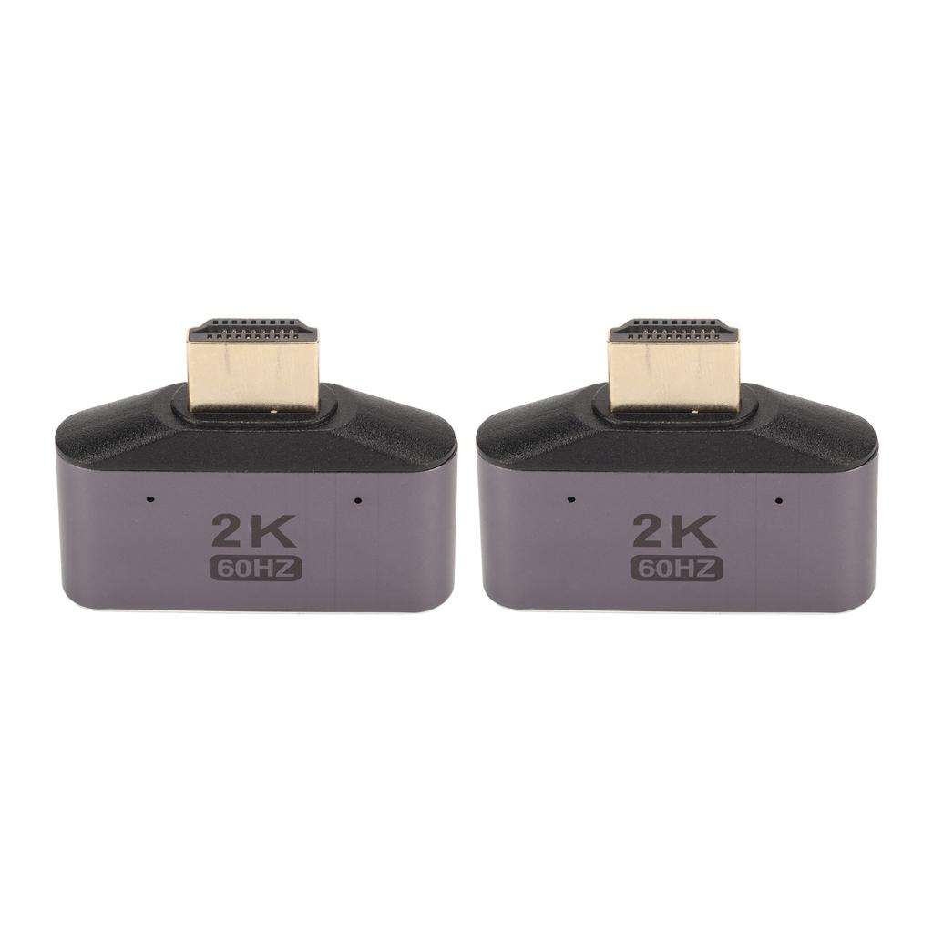 HD Multimedia Interface 1 to 2 Adapter Male to Dual Female 2K 60Hz Video Splitter with Indicator Light 2pcs