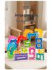 Kids' Wooden Number Puzzle and Large Building Blocks – Early Learning Toy