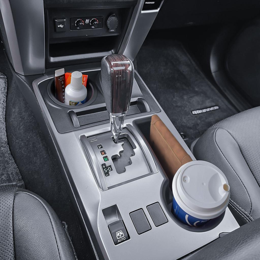 Cup Holder Inserts for 2014-2025 Toyota 4Runner Center Console Cup Holder Storage Organizer Gear Shift Storage Tray Accessories
