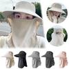 Summer Travel Sunshade Sunblock Hat For Women Full Coverage Large Eaves Empty Top Anti-UV Sun Hat Travel Beach Hat