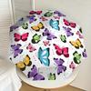 1PC butterfly pattern Umbrella-8-Rib Reinforced Portable Folding Travel Suitable for All Seasons Outdoor Daily Use-G373