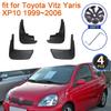 Mudguards For Toyota Vitz Yaris Echo XP10 10 1999~2006 Auto Mud Flaps Fender Guards Splash Accessories 2005 2004 2003 2000 2001