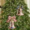 Vintage Christmas Tree Bell Ornament 250th Anniversary Bell Hanging Decoration For Holiday Tree Mantels Home Decorations