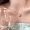 Laser Symphony Butterfly Zircon Necklace Women's New Light Luxury Niche Fashion Exquisite Sweet, Cool Style
