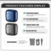 VGR V-340 Shaver Professional Electric Razor Reciprocating Shaving Machine IPX7 Waterproof Beard Trimmer Mini Shaver for Men Safe and Skin-friendly