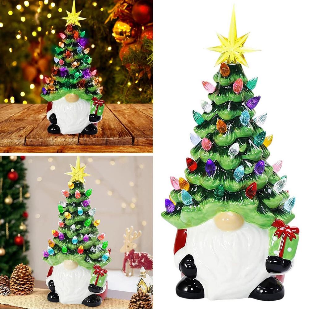Glowing Gnome Christmas Faceless Doll Tree Decorations 2025 Night Light Xmas Gift Navidad 2025 New Year Home Decors