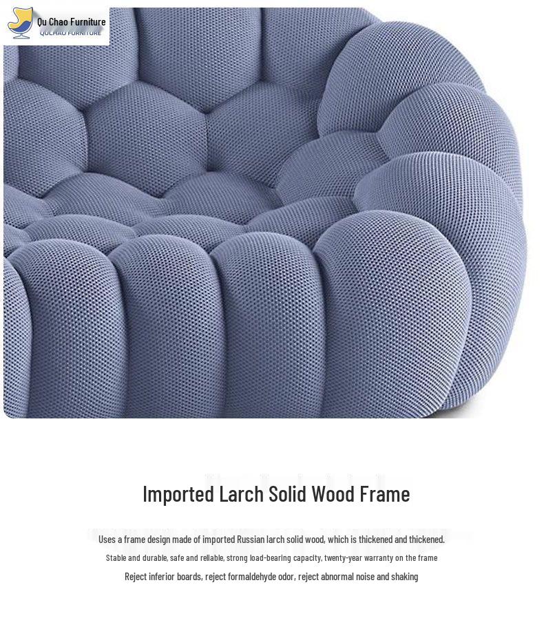 Roche Bobois Italian Modern Bubble Sofa - Light Luxury Irregular Shape for Small Apartment Living Room