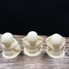 Unique Handicrafts: Elephant Nut Carvings with Zen Tea Pet, Three Wise Monks, Factory Direct