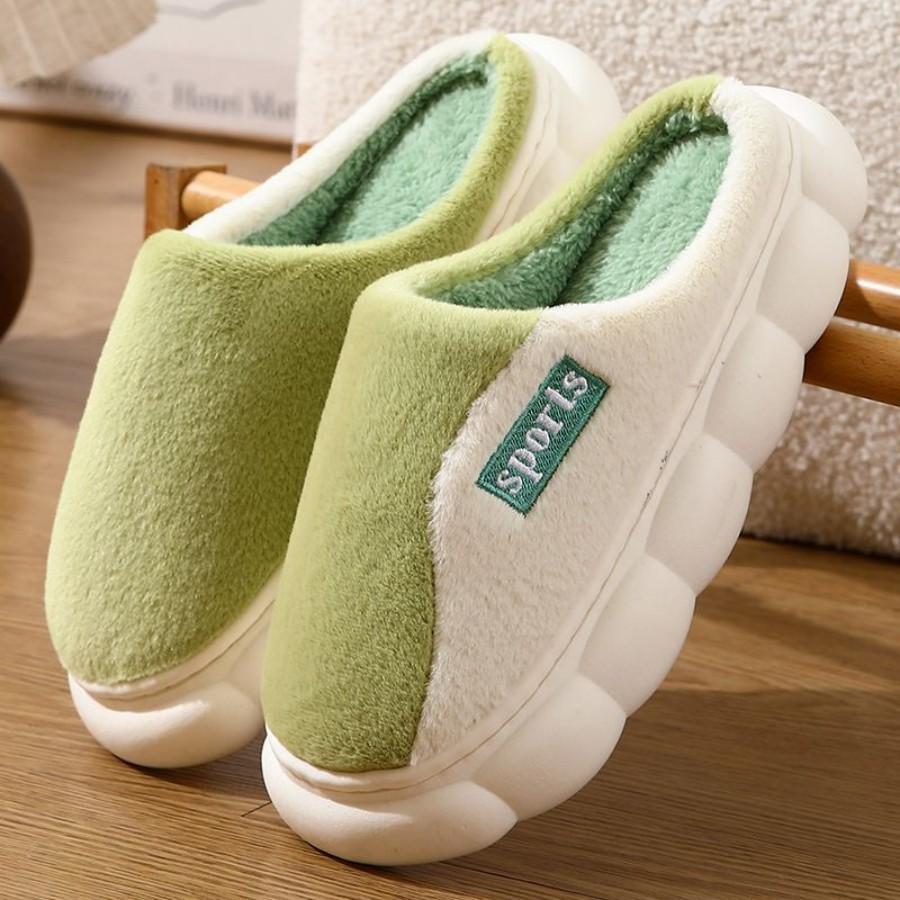 Winter Warm Fur Slippers Men Women Couples House Non Slip Soft Shoes Comfort Flat Heel Home Indoor Bedroom Plush Slippers