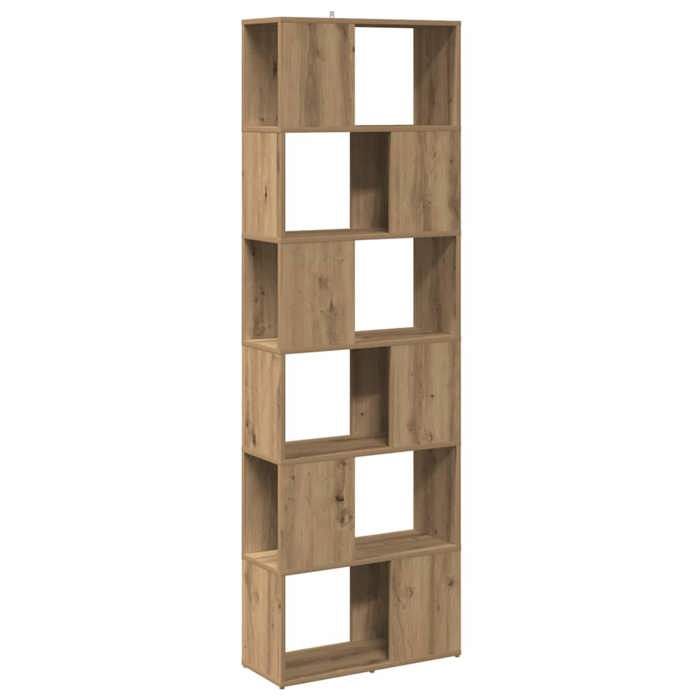 VidaXL Bookcase/Room Divider Artisan Oak 60x24x186 Cm 856731