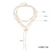 Pearl Necklace Crystal Heart Necklace Fashion Korean Wave Shiny Clavicle Chain Necklace Women Trending Party Gifts 25
