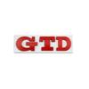 3D Metal Letters GTD Logo Car Rear Trunk Boot Emblem Badge Sticker Decals for Volkswagen VW Golf 7 6 5 4 MK2 MK4 MK5 MK6 MK7 ZK7
