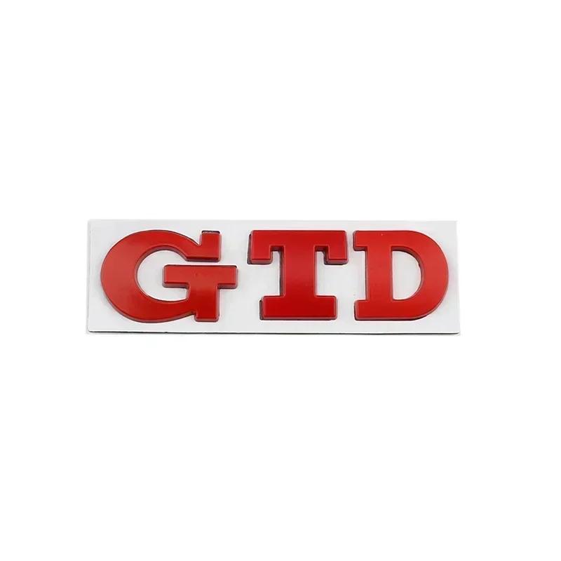 3D Metal Letters GTD Logo Car Rear Trunk Boot Emblem Badge Sticker Decals for Volkswagen VW Golf 7 6 5 4 MK2 MK4 MK5 MK6 MK7 ZK7