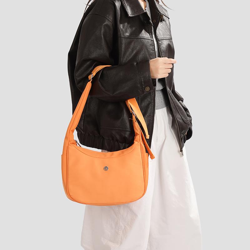 Solid Color Lightweight Shoulder Bag Women's Crossbody Bag Student Class Bag