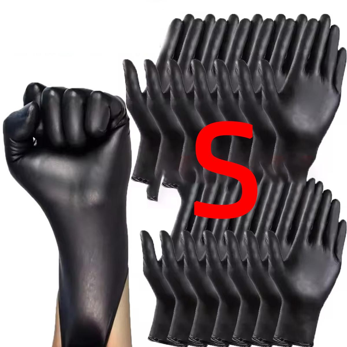 

10/20/50/100PCS Bagged Disposable Gloves Black Disposable Gloves Household Kitchen Cooking Tools Car Wash Household Cleaning 10pcs