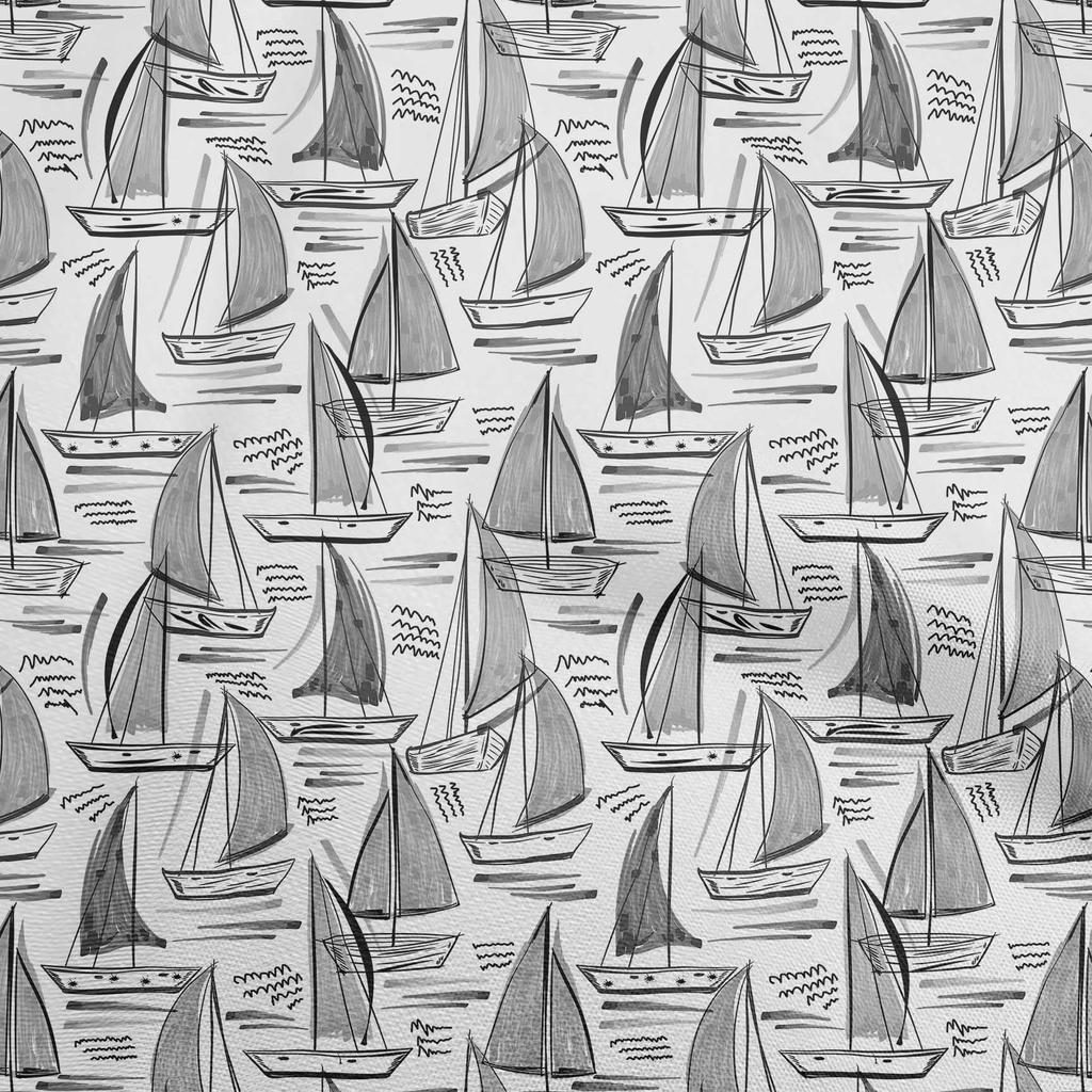 oneOone Cotton Flex Dark Peach Fabric Beach Boat Sewing Fabric By The Yard Printed Diy Clothing Sewing Supplies 40 Inch