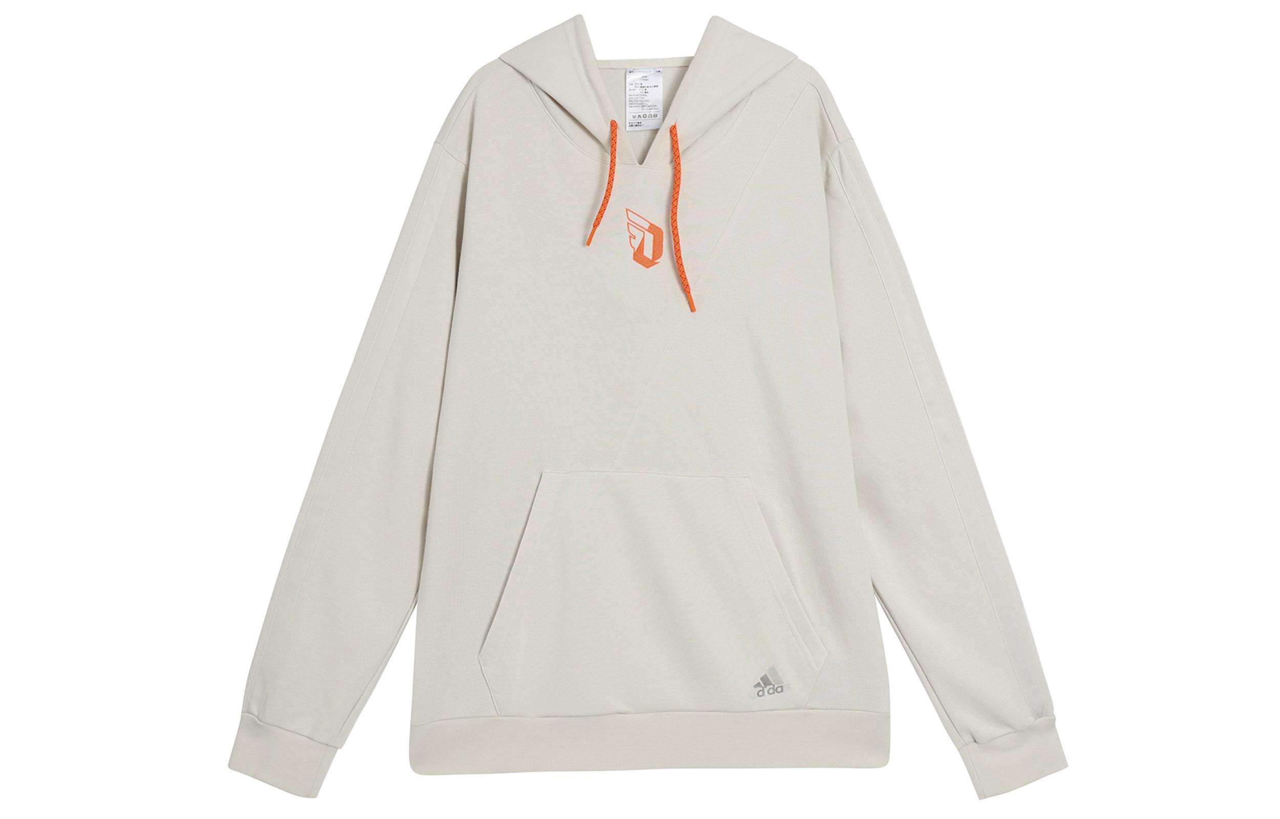Adidas Sweatshirts Men s Ivory White Hooded Moderate Regular GT0215 XXL