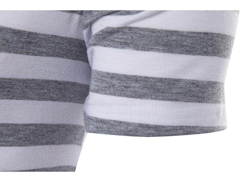 2017 Hip Hop High Street Pánské pruhované tričko - Dlouhý/Krátký rukáv Letní ležérní oblečení