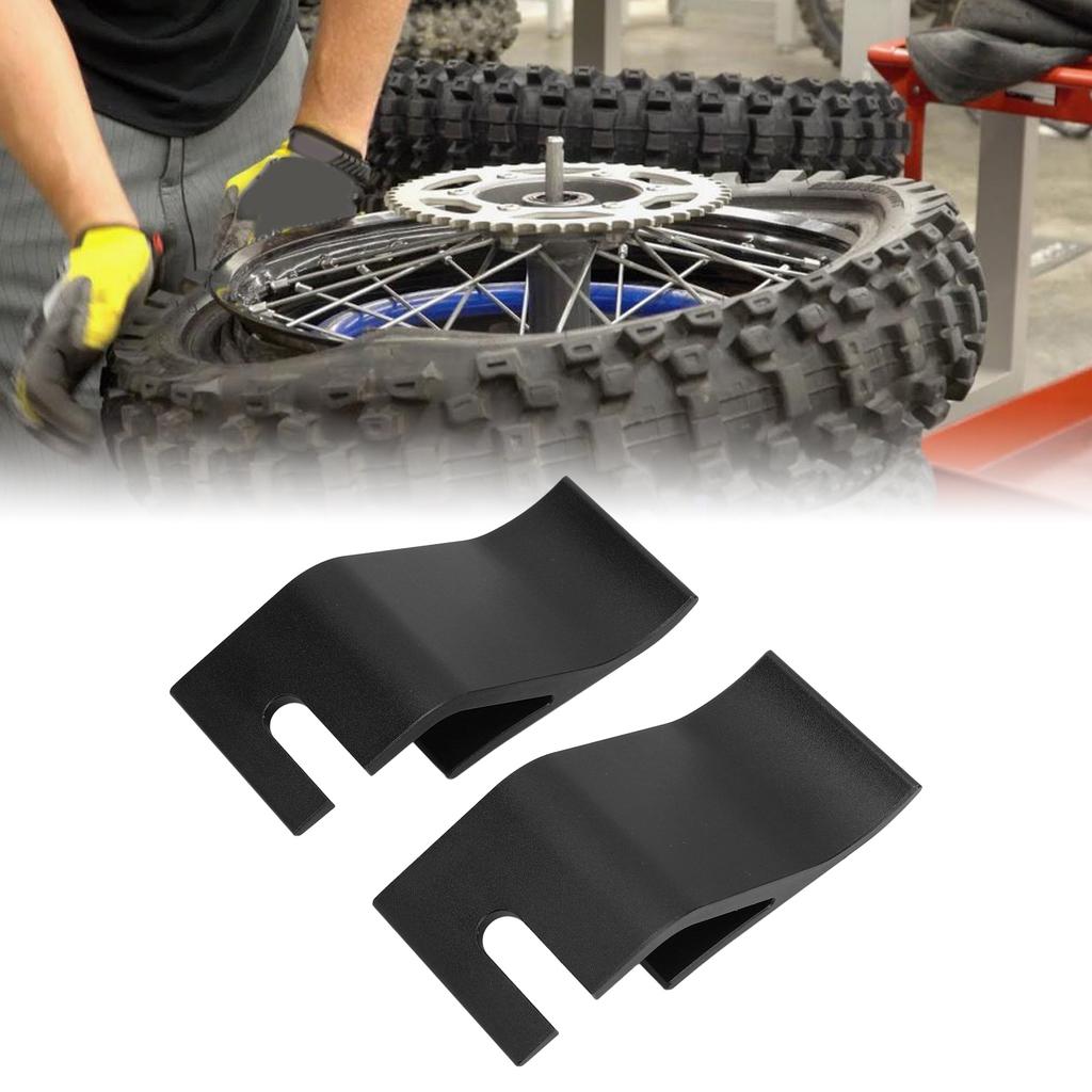 2PCS Motorcycle Tire Bead Installation Assistance Tool Holder Hook Aluminium Alloy Replacement for