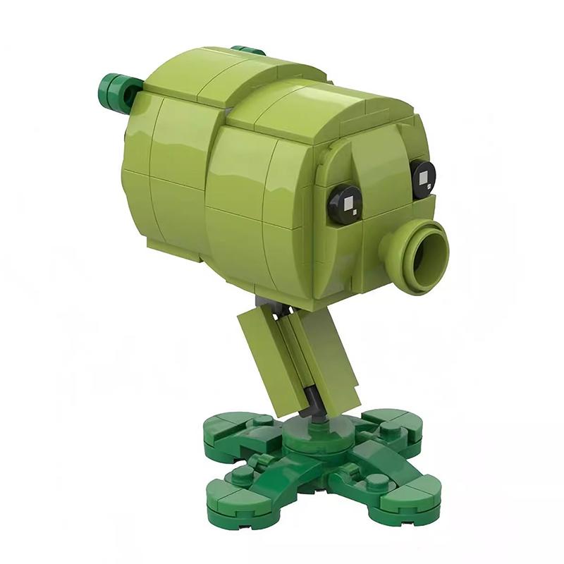 Bricklink MOC Ideen PVZ Spiel Pflanzen und Zombies Kampf Actionfiguren Sets Erbsenschützen Bausteine Kinderspielzeug Halloween Geschenk
