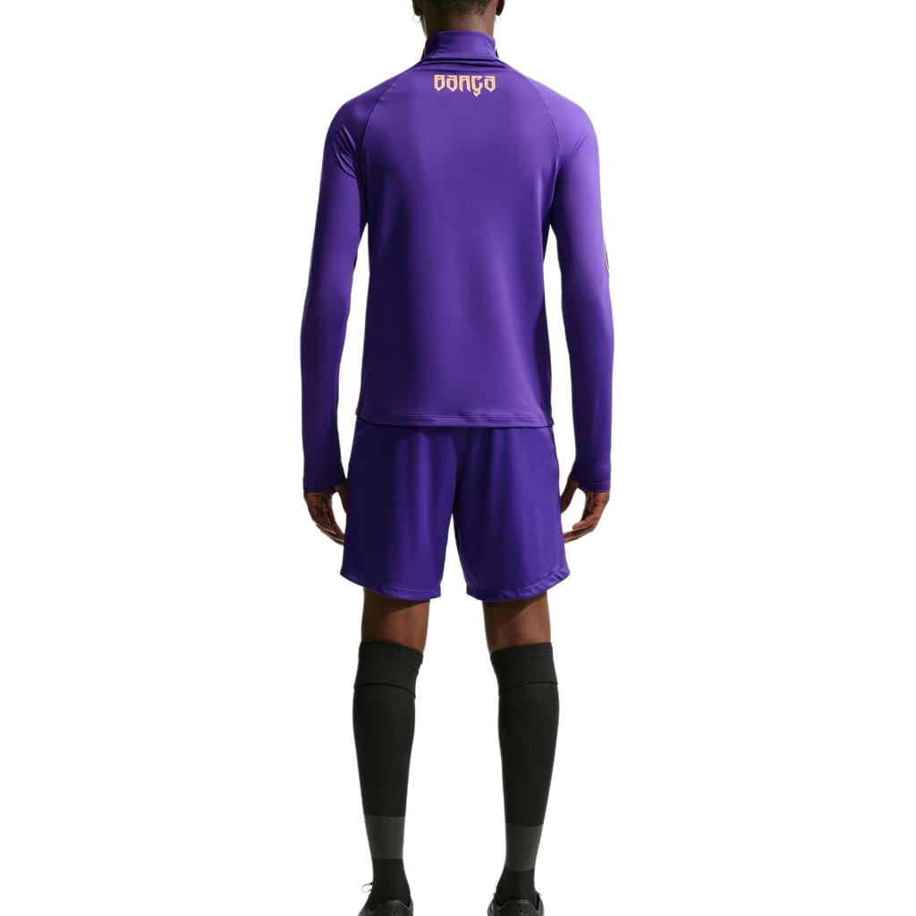 Nike × Barcelona Football Club Sports Stand Collar Long Sleeve T-Shirt Men Tops IQ1309-505