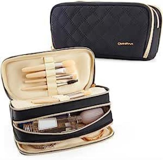 

Omnpak Makeup Fits Makeup Brushes and Small Perfect Gift for Black Pouch, Small, Divided, Compact, Accessories, Her, чёрный