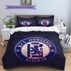 Chelsea FC Pattern Bedding Home Decoration Birthday Gift (1 * Duvet Cover + 2 * Pillowcase, Without Core)