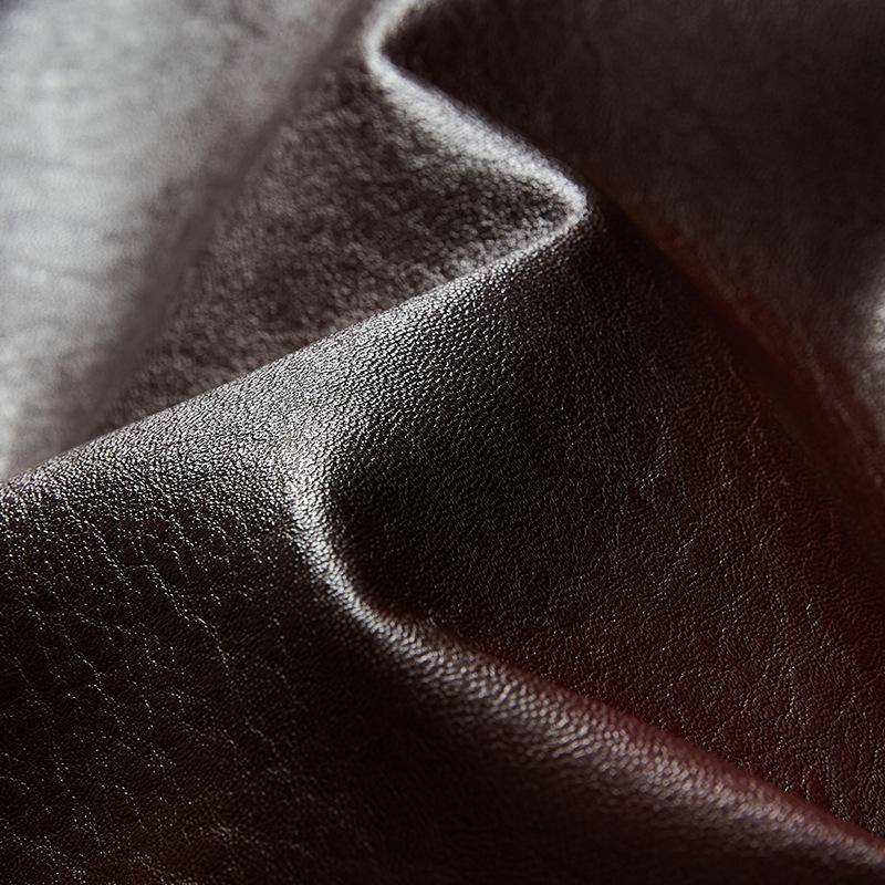 Jaqueta masculina de couro sintético para inverno com forro de pele - tamanho grande, estilo europeu e americano.