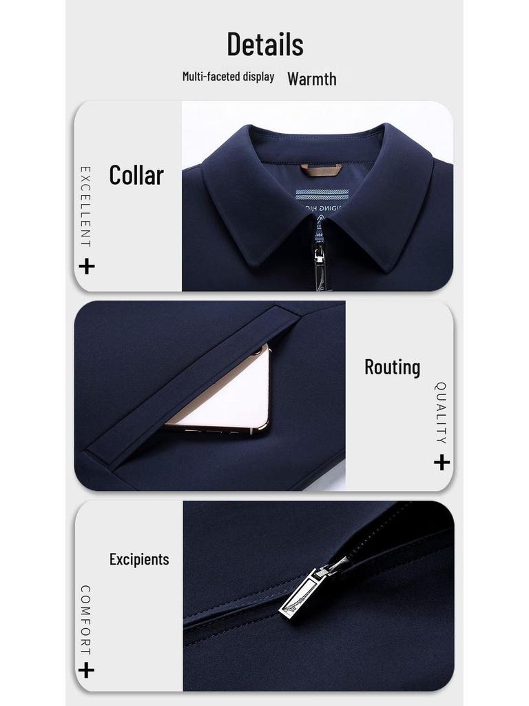 Men's 2025 Autumn/Winter Executive Jacket: Non-Iron, Wrinkle-Resistant Business Casual Outerwear