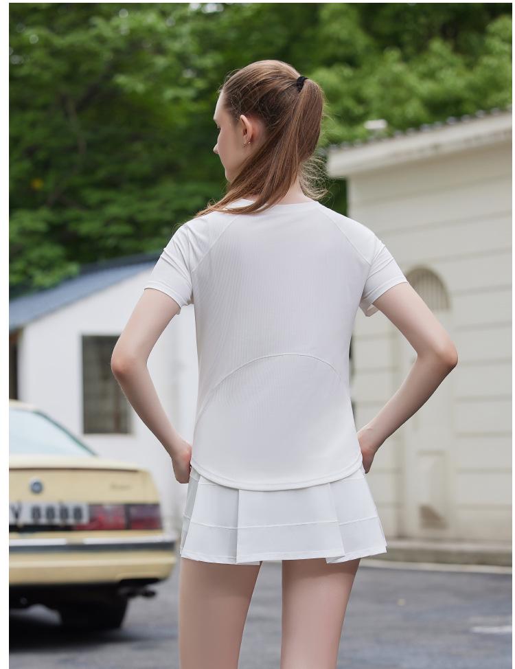 Women's Quick-Dry Sportswear Set: Summer Running, Yoga & Tennis Skirt