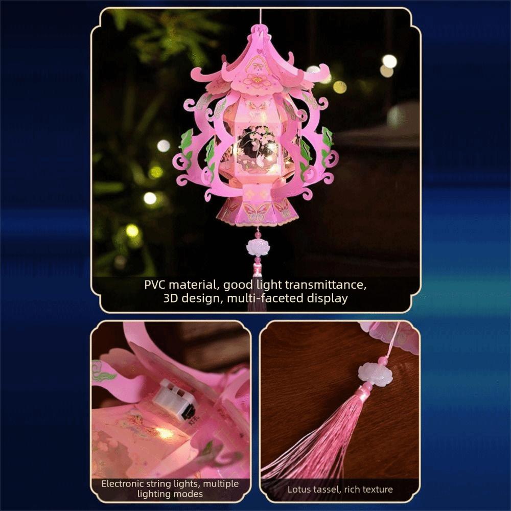 Handheld Chinese Lantern DIY Assembly Handheld Lantern Gifts Palace Lantern Mid-Autumn Festival