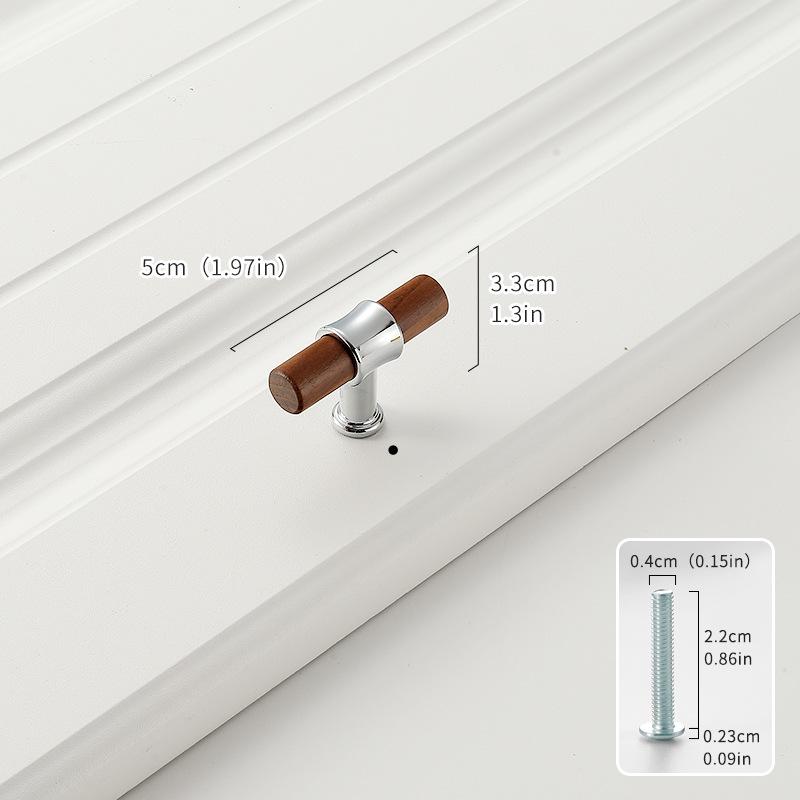 New Style Black Walnut Solid Wood Handle for Cabinets, Drawers, or Wardrobes