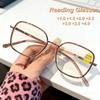 2026 New Fashionable HD Large Frame Women's Reading Glasses Ultra Light Neutral High Quality Luxury Anti Blue Light Glasses
