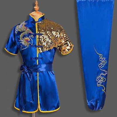 Chinesischen Stil Männer Frauen Bestickte Drachen Kung Fu Tai chi Outdoor Sport Jacke Hosen Sets