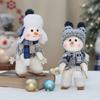 2024 New Christmas Decorations Blue Series Snowman Christmas Doll Gift Craft Home Decor 2024 Happy New Year