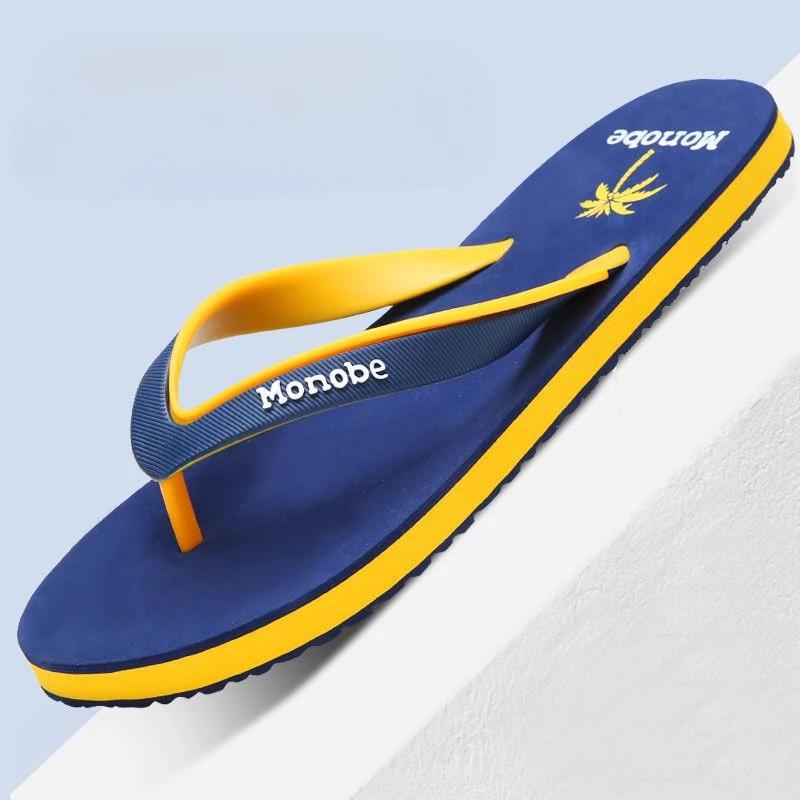 Fashion Men's Shoe Shiatsu Slip-resistant Flip Flops Male Slipper Outdoor Cheap Shoes Korean Style Clappers 2024 Rubber Elegant Slides