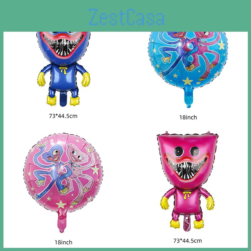 10pcs Poppy Playtime Party Balloons Birthday Decorations Huggy Wuggy Kids For