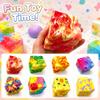 6cm Squishy Maltose Candy Cheese Stress Relief Toy Soft Slow Rising Squeeze Sensory Toy for Relaxation and Focus