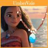 Colar Exquisito da Princesa Moana Aventura no Oceano Feito à Mão Para Crianças Com Design de Flor