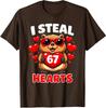 Capybara Wearing Shades Valentines Day I Steal 67 Unisex T-Shirt