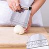 2 PCS Dough Cutter Stainless Steel Pastry Scraper Kitchen Utensil Pastry Horn