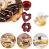 Heart Shape Flower Donut Mould Set Creative Non-stick Donut Cutter Mould Baking Accessories for Homemade Pastries Kitchen Tools