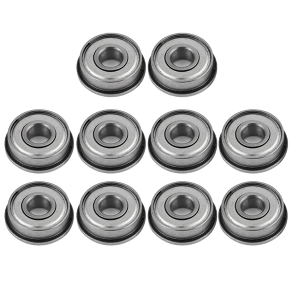 10pcs F608Z Shielded Steel Flanged Miniature Ball Bearings 8*22*7mm