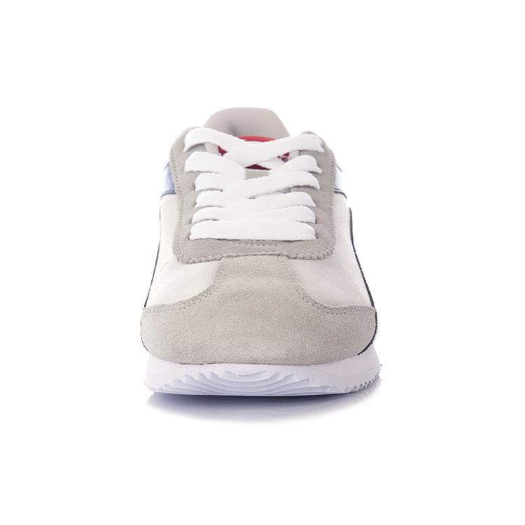 Li Ning 3K Cushioning Slip Resistant Abrasion Resistant Breathable Lightweight Low top Running Shoes Men's Gray Blue ALCH113-2