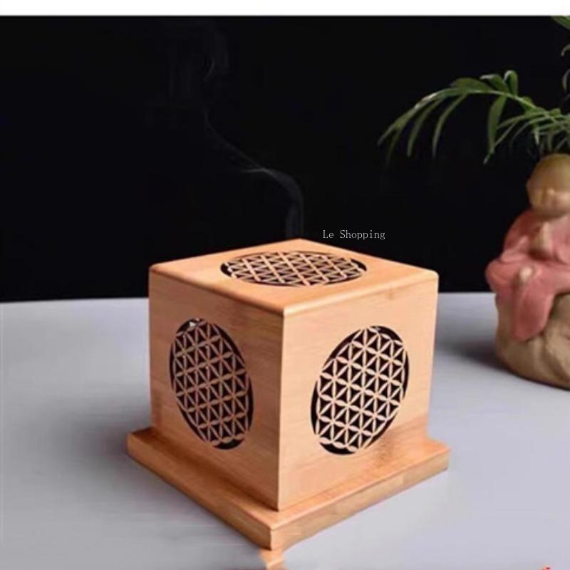 

Bamboo Censer Geometry Coil Incense Tower Incense Pedestal Household Indoor Tea Room Office Decoration Aromatherapy Appliance